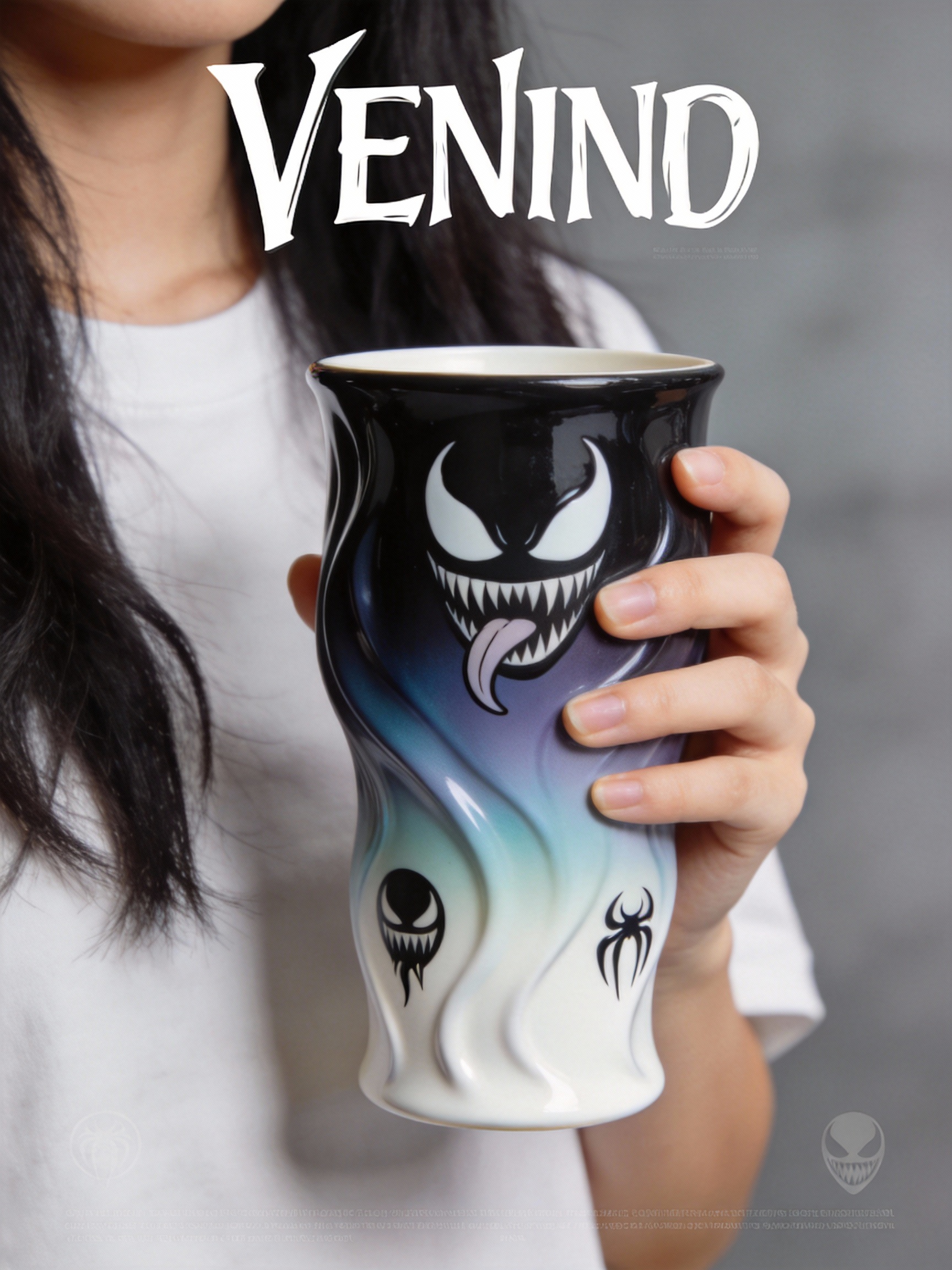 知名餐饮品牌x毒液联名款杯子概念图-杯子控分享