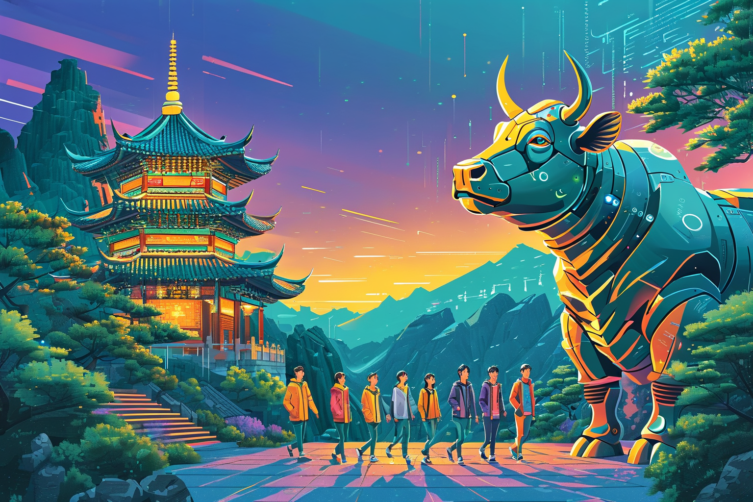【摘要预览】40名中韩少年来淮北4天,21米机械夔牛让煤城彻底出圈-40名中韩少年相聚淮北,4天打卡相山公园与夔牛天街,从煤城到赛博朋克,这场双向奔赴的青春实验,如何撕下旧标签? 【摘要预览】40名中韩少年来淮北4天,21米机械夔牛让煤城彻底出圈-40名中韩少年相聚淮北,4天打卡相山公园与夔牛天街,从煤城到赛博朋克,这场双向奔赴的青春实验,如何撕下旧标签?