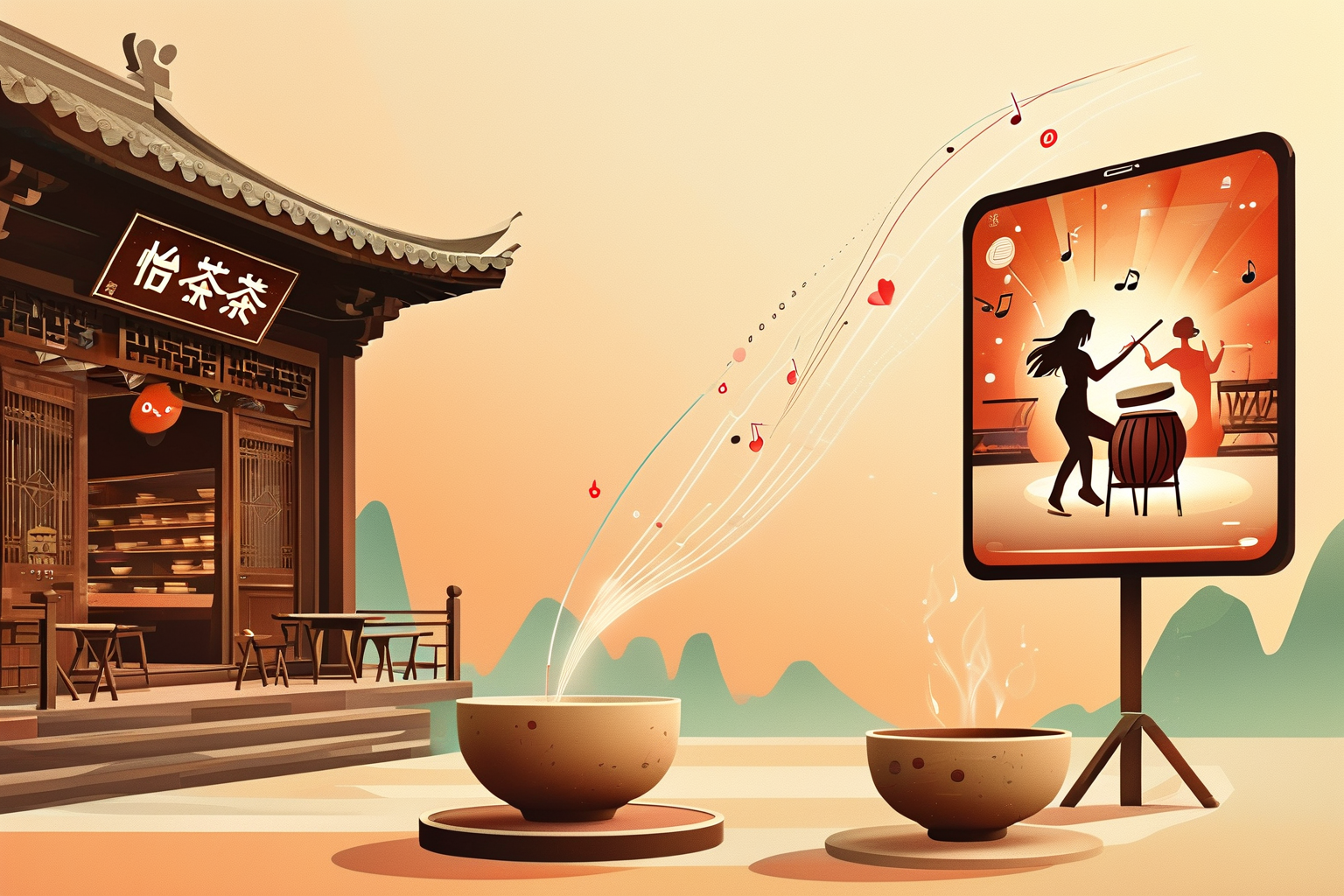 600年淮北老茶馆,被21世纪直播间泡出了什么新味道?-六百年的临涣老茶馆开起直播间,淮北大鼓、坠子戏云端开唱,棒棒茶香飘全国,非遗活态传承有了新舞台。 600年淮北老茶馆,被21世纪直播间泡出了什么新味道?-六百年的临涣老茶馆开起直播间,淮北大鼓、坠子戏云端开唱,棒棒茶香飘全国,非遗活态传承有了新舞台。