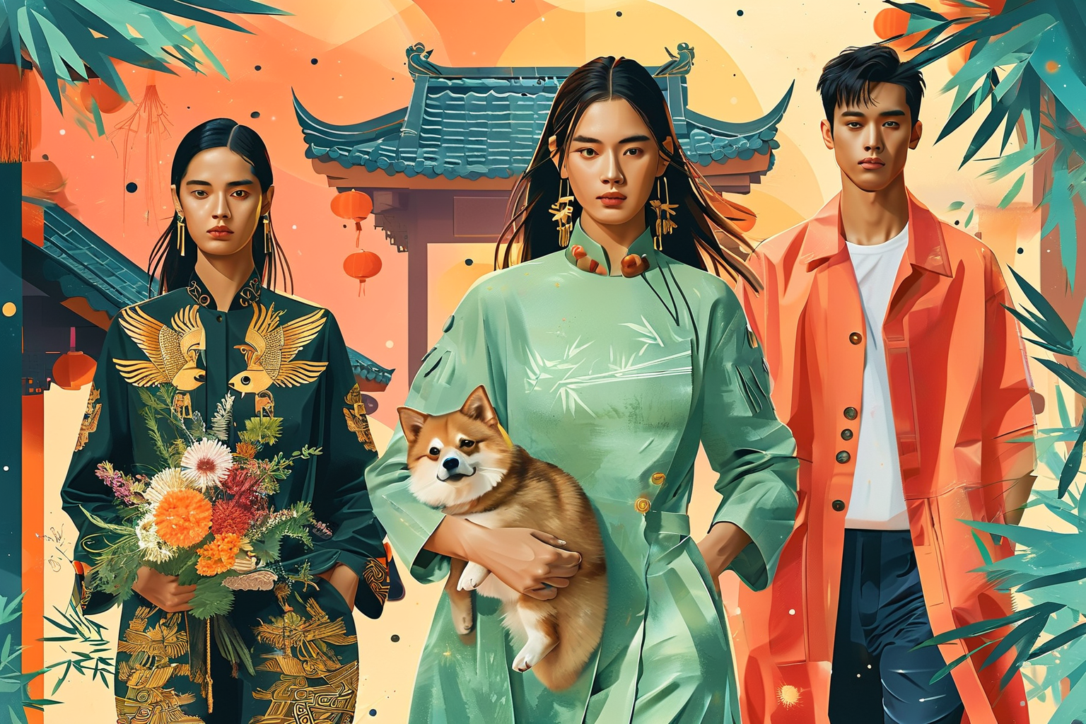 时装周还能这么玩?成都把蜀锦、中药和毛孩子全请上了T台-成都时装周9月11日启幕!蜀锦高定、草本护肤、人宠共生大秀,全城免费打卡,解锁一份关于共生的城市提案。 时装周还能这么玩?成都把蜀锦、中药和毛孩子全请上了T台-成都时装周9月11日启幕!蜀锦高定、草本护肤、人宠共生大秀,全城免费打卡,解锁一份关于共生的城市提案。